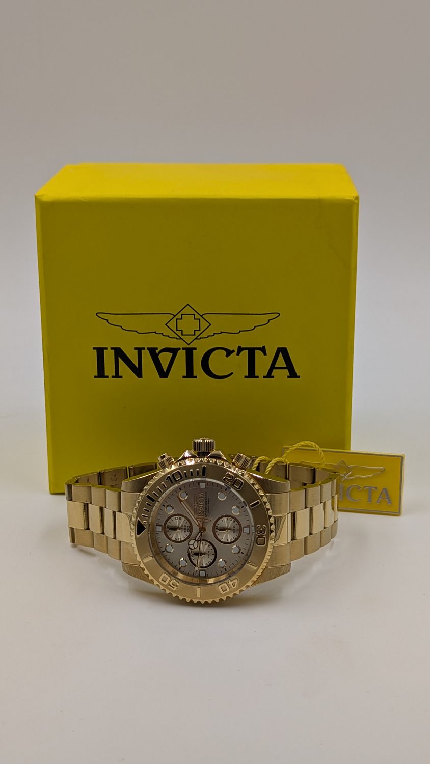 Men's Invicta Goldtone Watch #1774 w/ Box Men's Invicta Goldtone Watch #1774 w/ Box