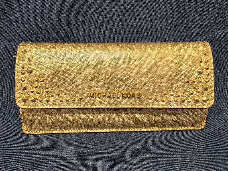 Michael Kors Giftables Studded Flap Card Holder Wallet