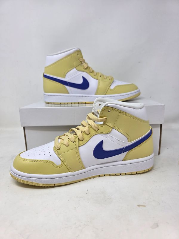 Nike Women's Air Jordan 1 Mid "Lemon Wash" Size 9 Sneakers