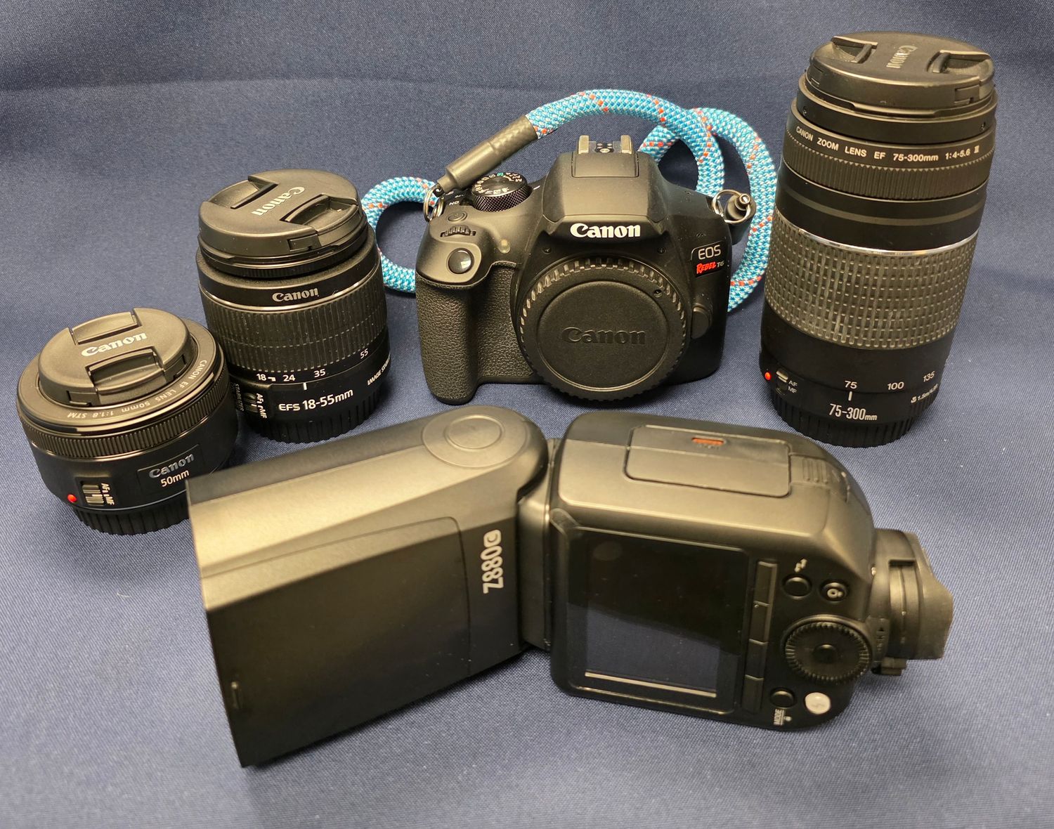 Canon EOS T6 Camera w/Lens and Accessories