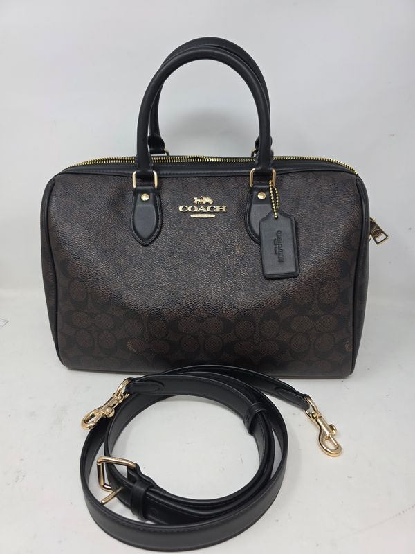 Coach Rowan In Signature Canvas Large Satchel