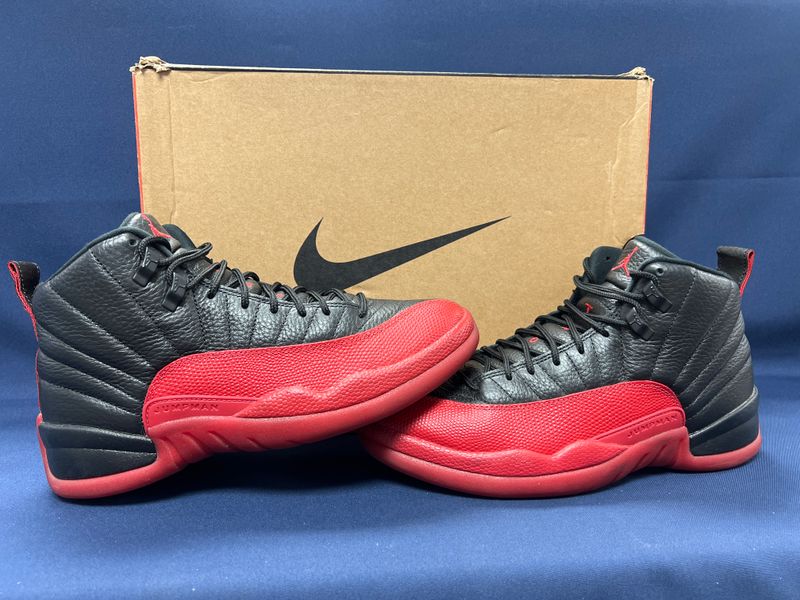 Air Jordan 12 Retro 'Black & Varsity Red' Size 8 Mens Sneakers