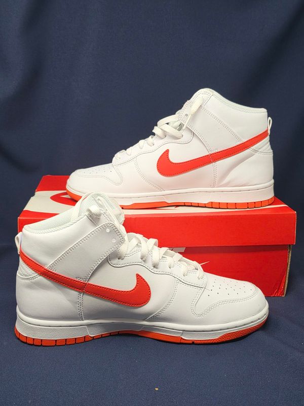 Nike Dunk High 'White Picante Red' Size 10.5 Sneakers