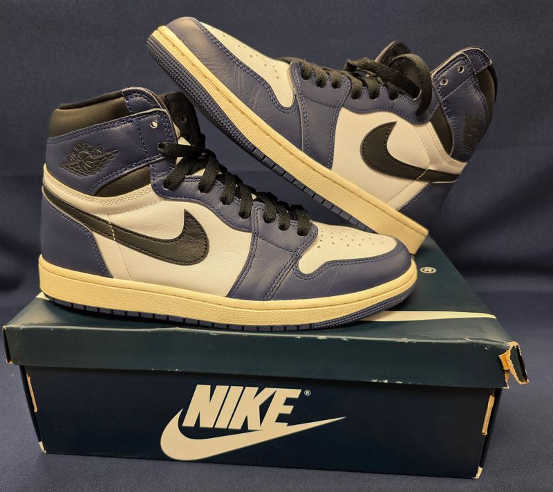 Jordan 1 Retro High OG 'Midnight Navy' Size 10 Mens Sneakers