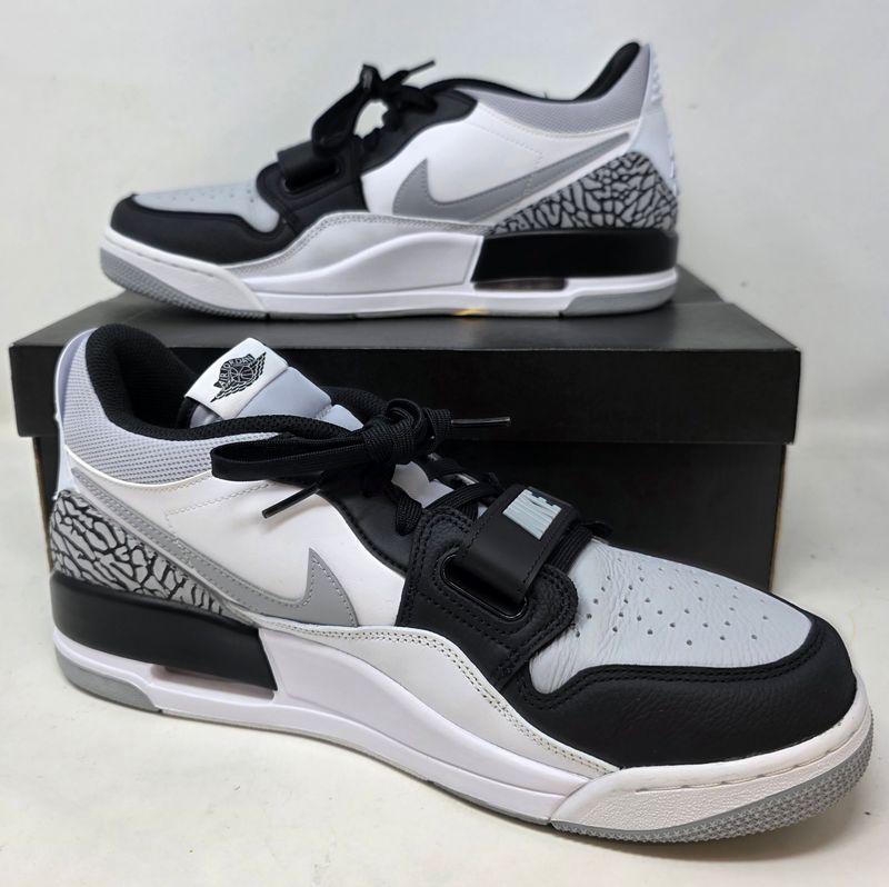 Jordan Legacy 312 Low White Black Grey Size 12 Sneakers