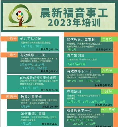 2023年培训课程 【培训结束】