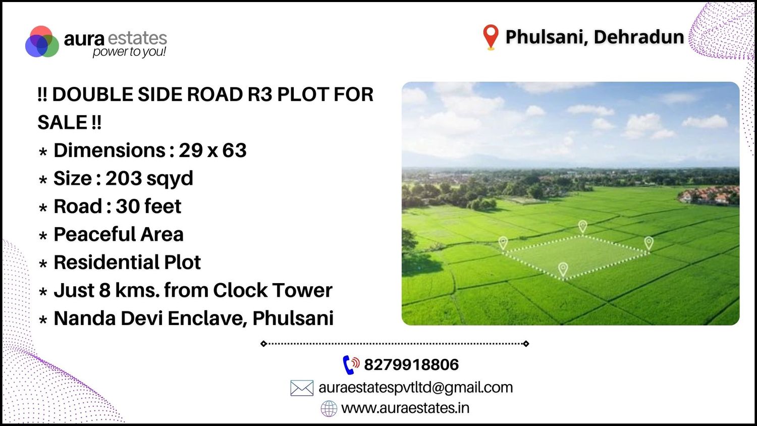 DOUBLE SIDE ROAD R3 PLOT FOR SALE