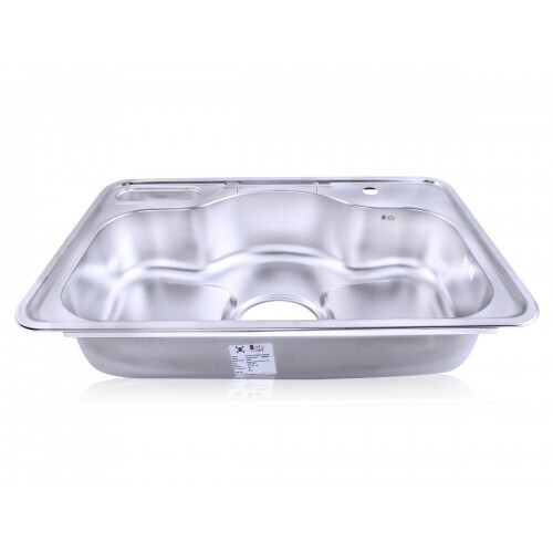 حوض مطبخ كورى NDJIS 750 P مقاس 48 × 75 سم بالصرف 6 بوصة من بيورتى