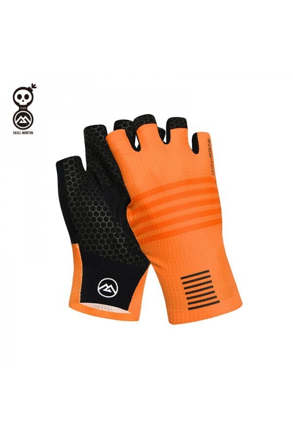SKULL Thursday Orange Short Gloves