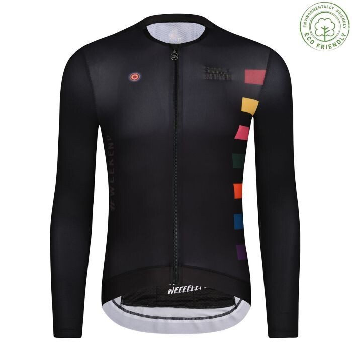 SKULL Cooling UPF50+ Weekend Black Long Sleeve Jersey Men