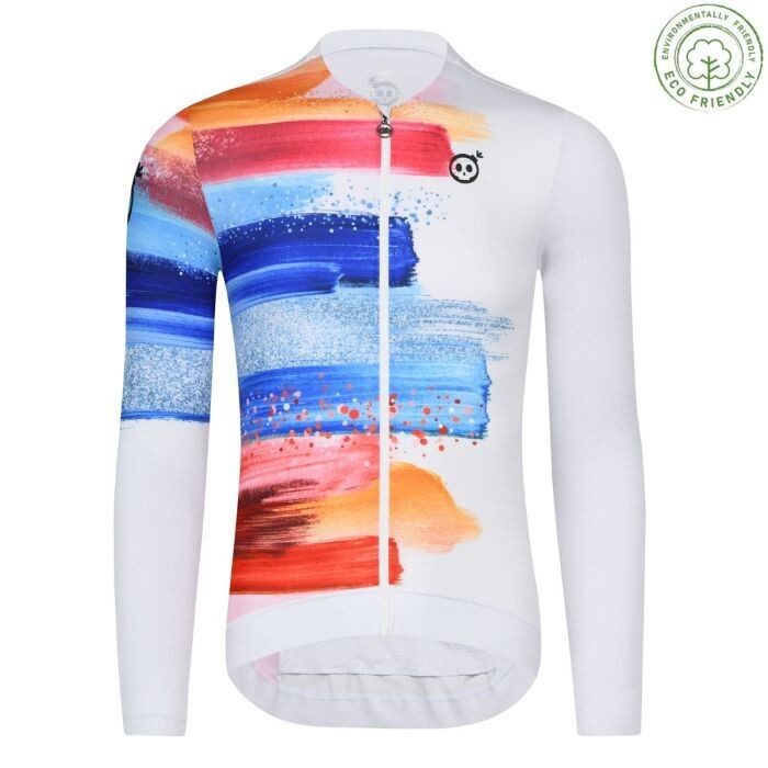 SKULL  Cooling UPF50+ PaintBrush Long Sleeve Jersey Men