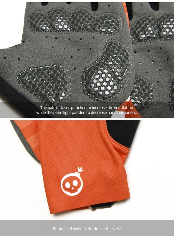 SKULL Thursday Orange Gloves