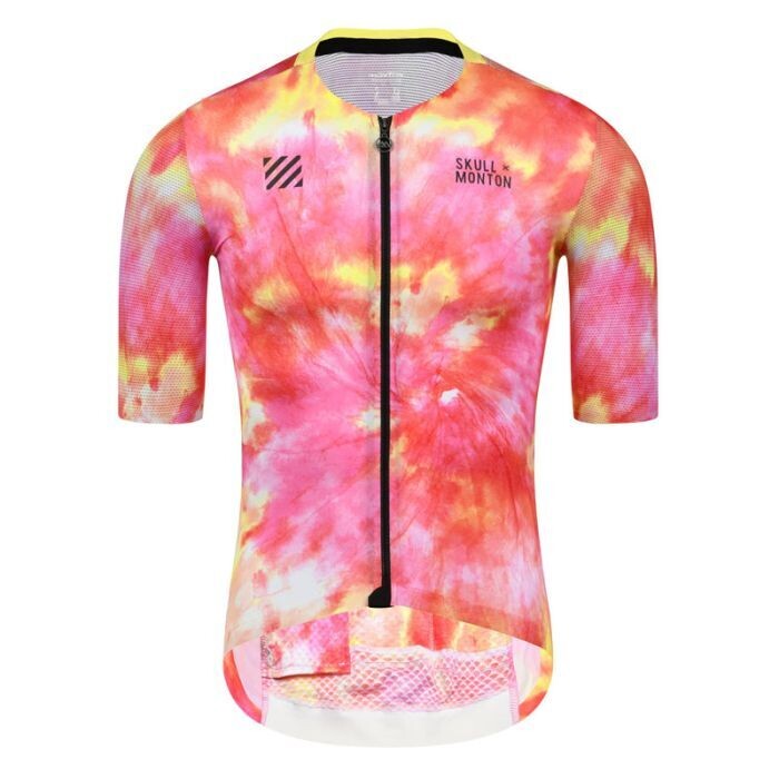 SKULL TieDye YellowPink Jersey Men