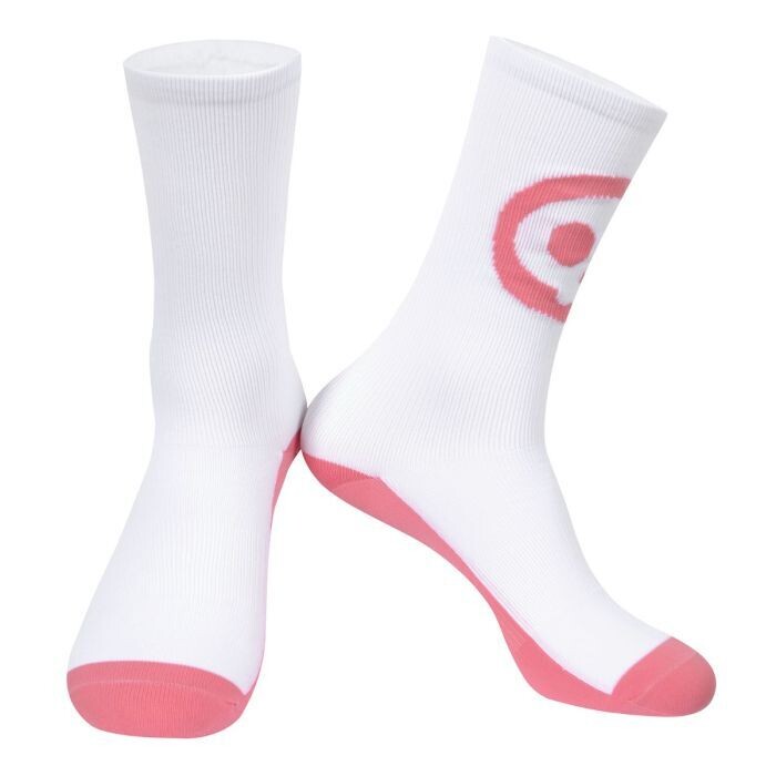 SKULL Socks White/pink