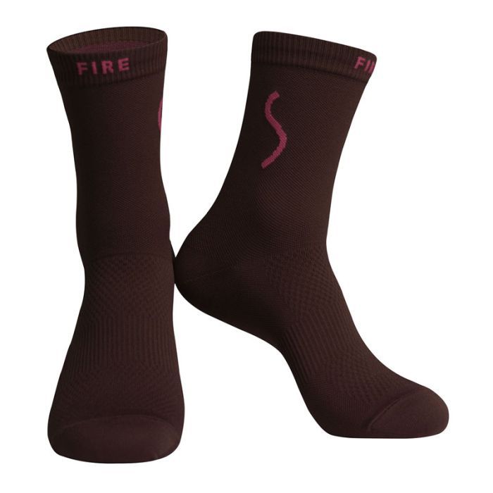 SKULL Fire Maroon Socks