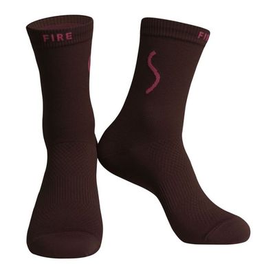 SKULL Fire Maroon Socks