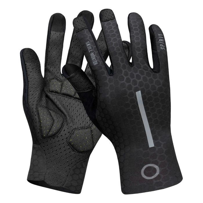 SKULL Spirit Black Summer Gloves