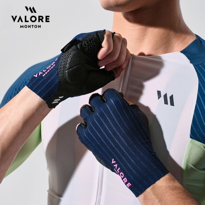 VALORE 3D Navy Short Gloves