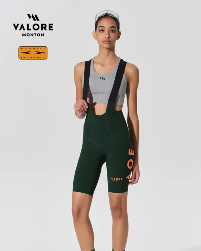 VALORE NUOVA LUNA BOTTLE GREEN BIB-SHORTS WOMEN