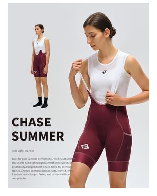 Chase Bib-shorts Burgundy Women
