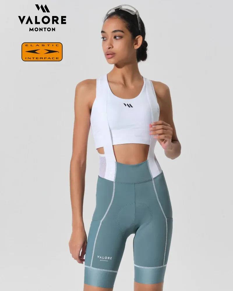 VALORE VERSA Bib-shorts blue women
