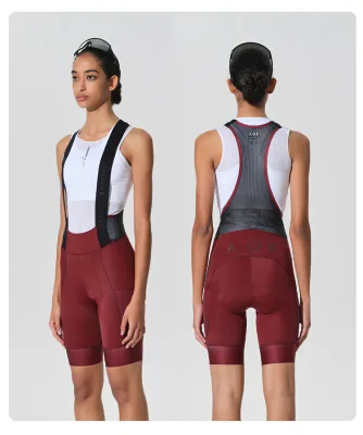 VALORE VERSA Bib-shorts red wine women