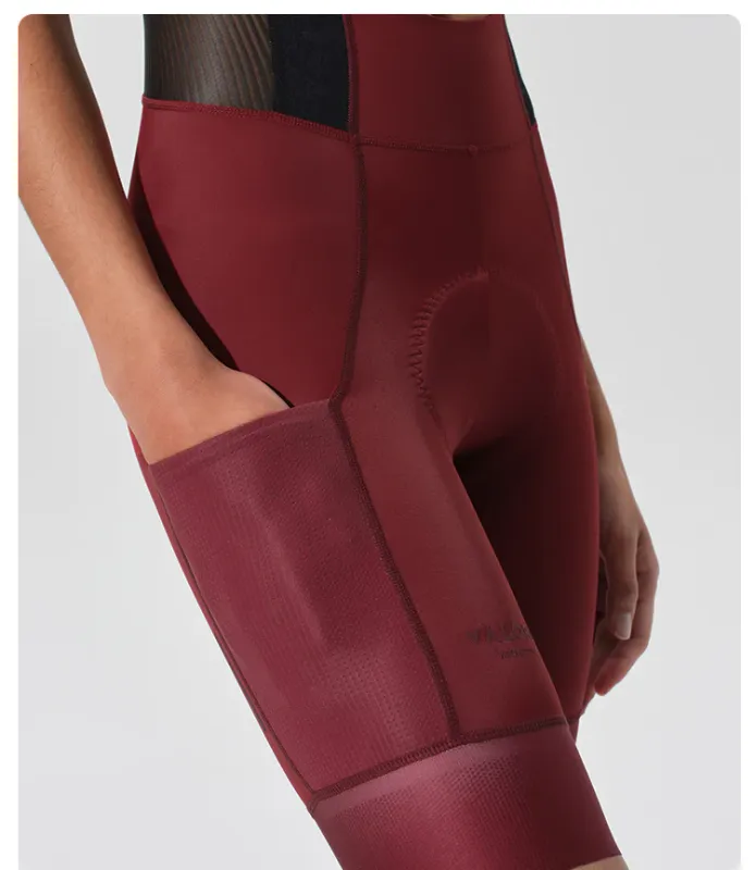 VALORE VERSA Bib-shorts red wine women