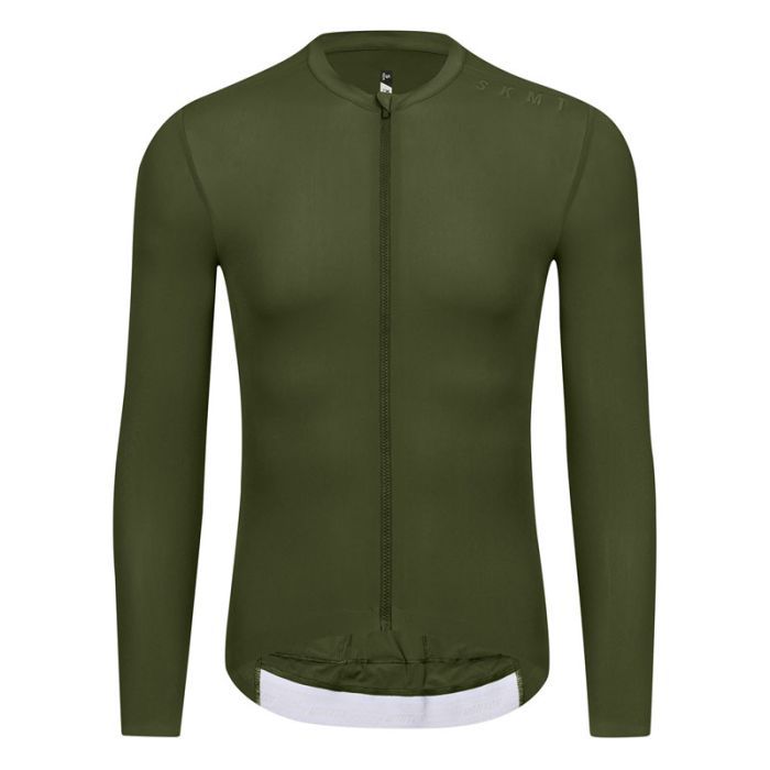 MINIMA Cooling Olive Summer Long Sleeve Jersey Men UPF50+