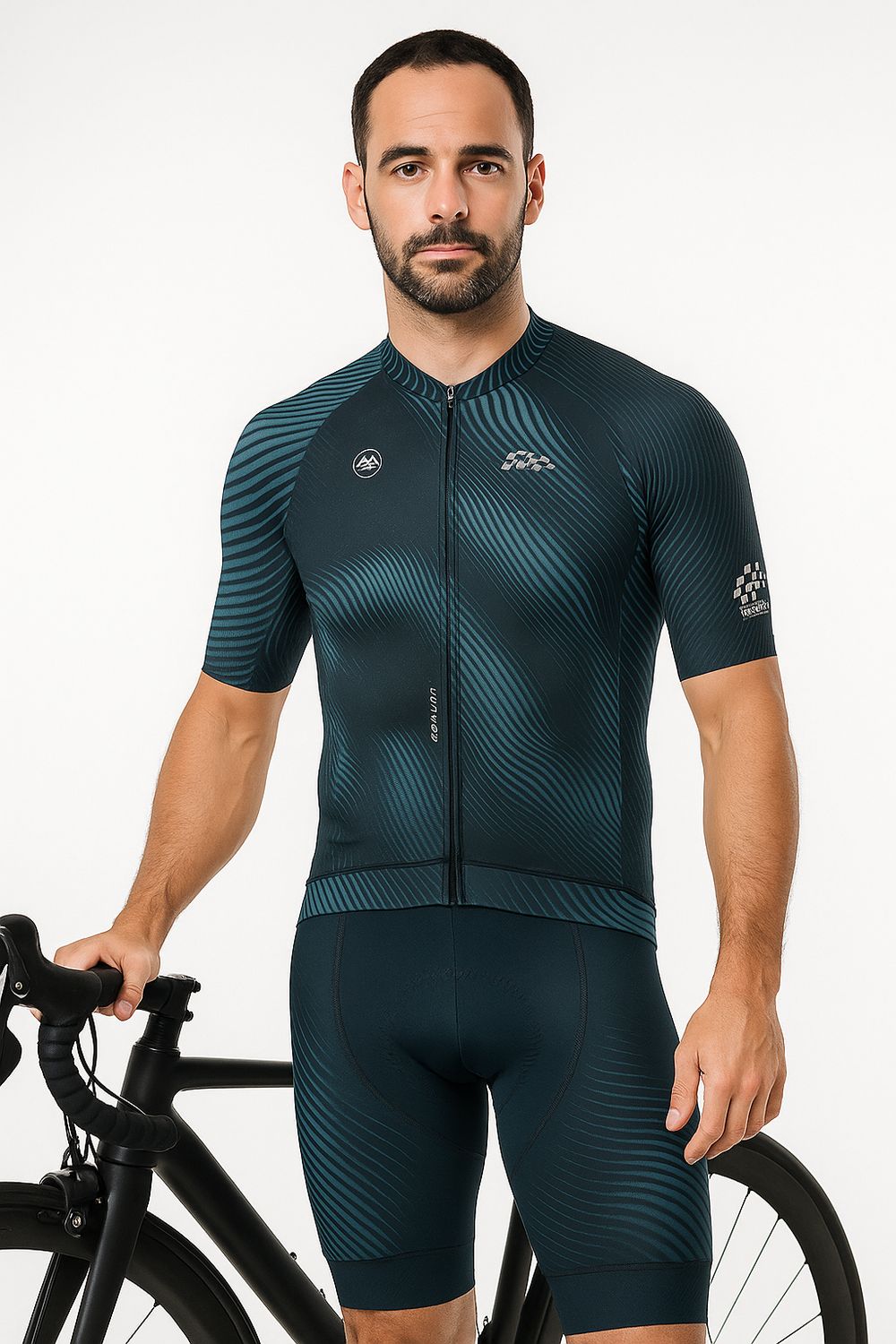 ShadowFade Black/blue Jersey  Men