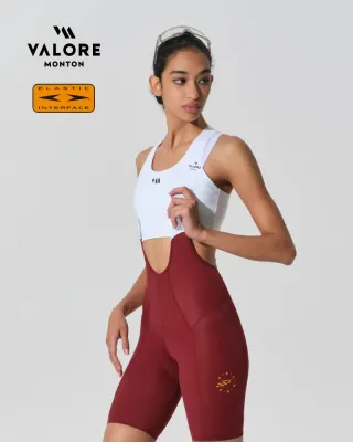 VALORE MAGNAFLEX BIB-SHORTS WOMEN BURGUNDY