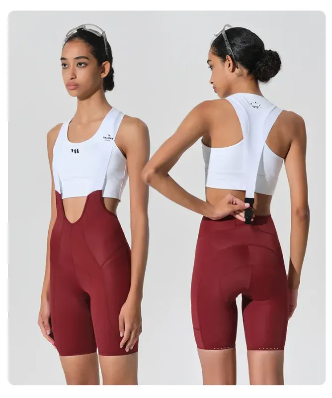 VALORE MAGNAFLEX BIB-SHORTS WOMEN BURGUNDY