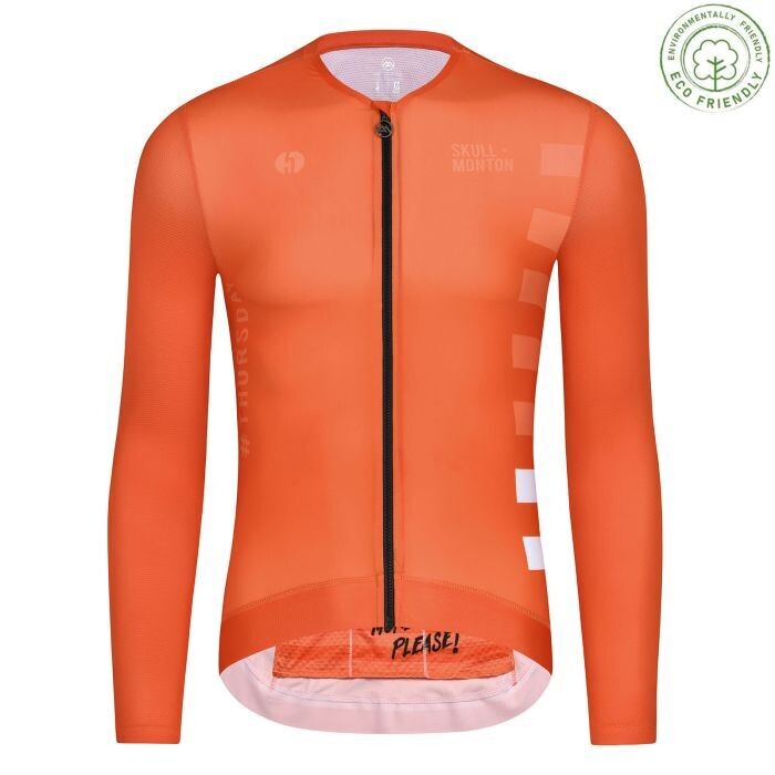 SKULL Cooling UPF50+ Thursday Orange Long Sleeve Jersey Men