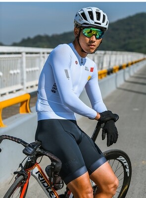 SKULL Cooling UPF50+ Holiday White Long Sleeve Jersey Men