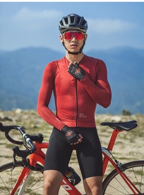 Traveler Summer Long Sleeve Jersey Red Men
