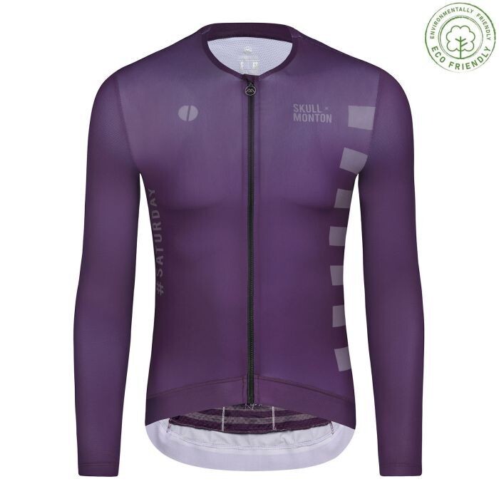 SKULL Cooling UPF50+ Saturday Purple Long Sleeve Jersey Men