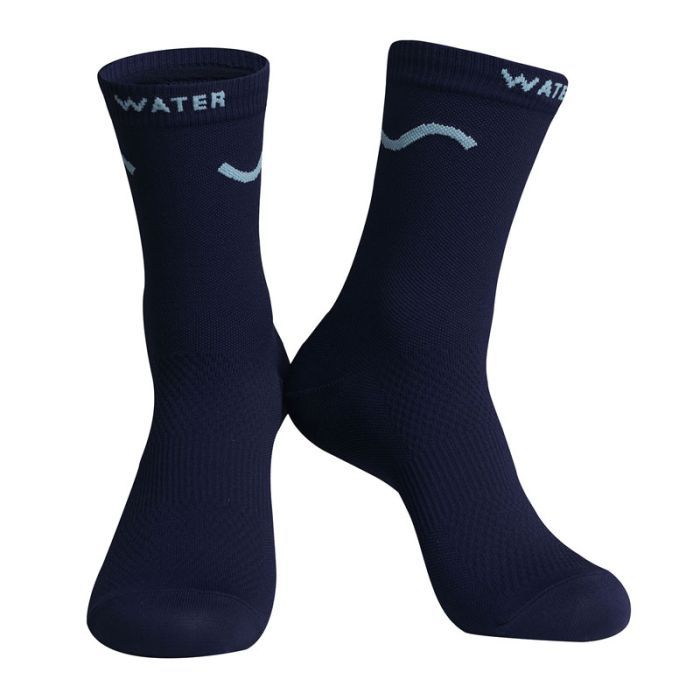 Navy Water Regular Socks