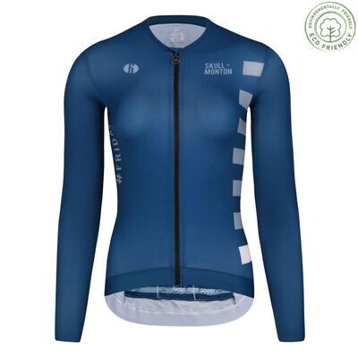 SKULL Cooling UPF50+ Friday Blue Long Sleeve Jersey Women