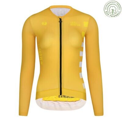 SKULL Cooling UPF50+ Monday YellowLong Sleeve Jersey Women