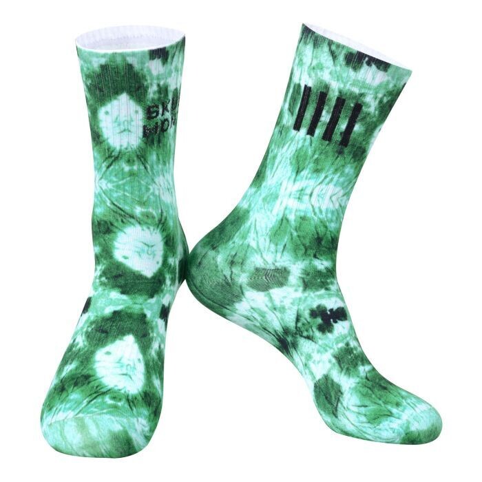 TieDye Socks Green/White Regular