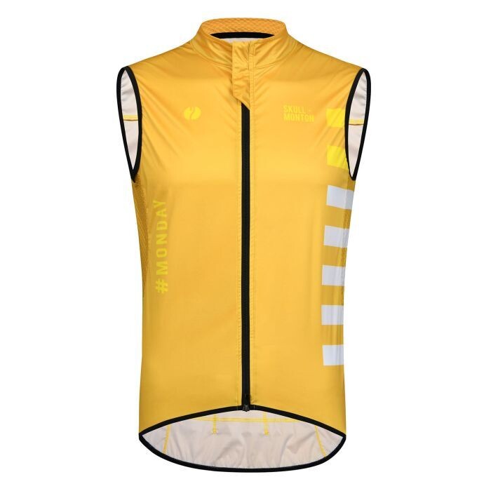 SKULL Yellow WindBreaker Gillet