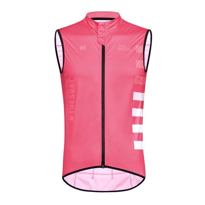 SKULL Pink WindBreaker Gillet