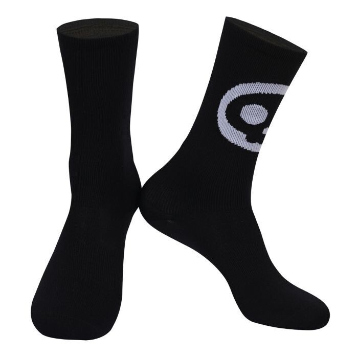SKULL Black/white High Socks