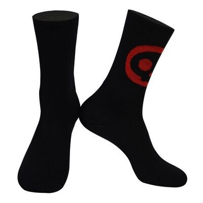 SKULL Black/red High Socks