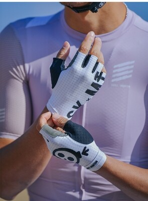 SKxMT Short Gloves White