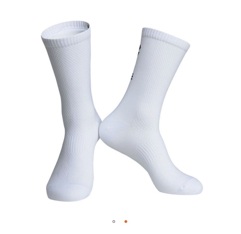 Smile white regular socks