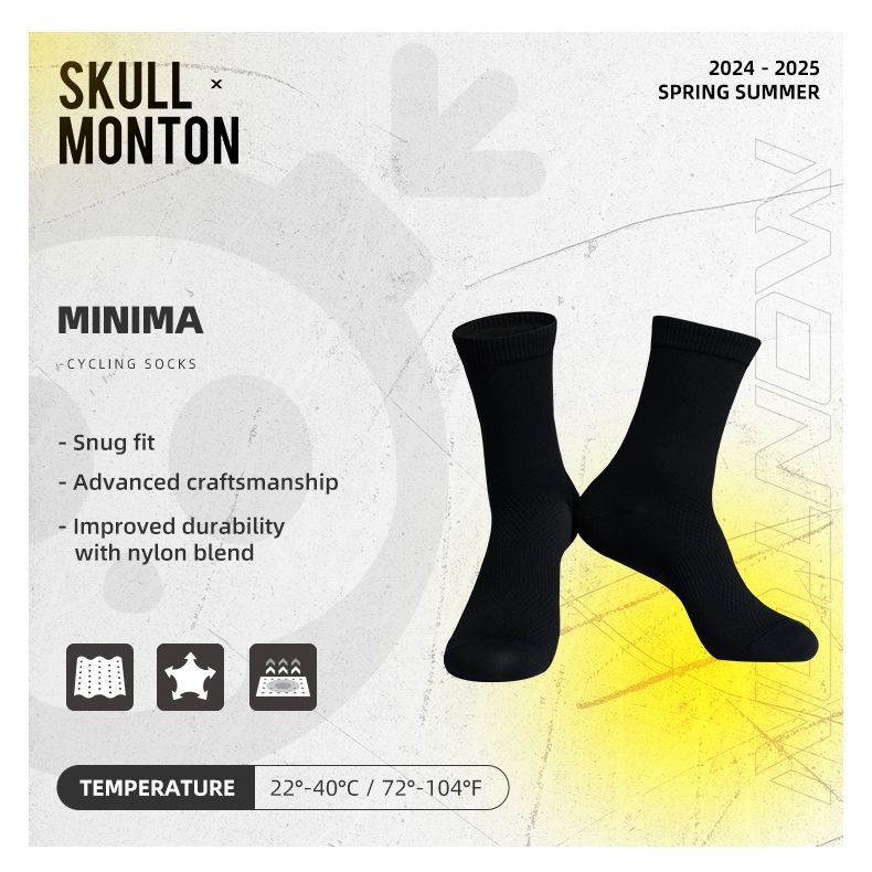 Minima  Black Regular Socks