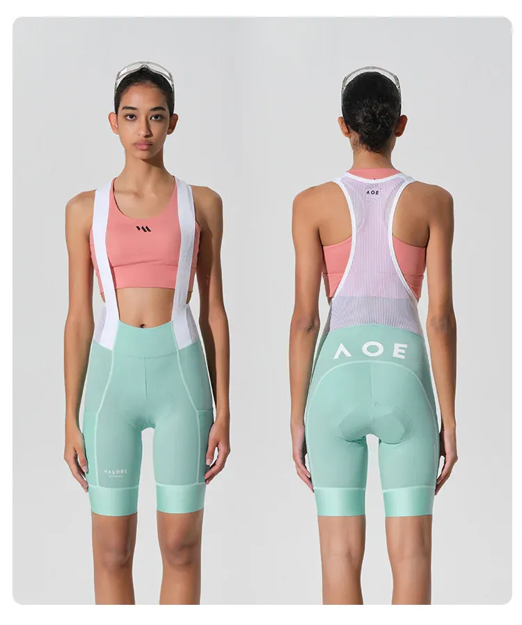 VALORE VERSA Bib-shorts celeste women