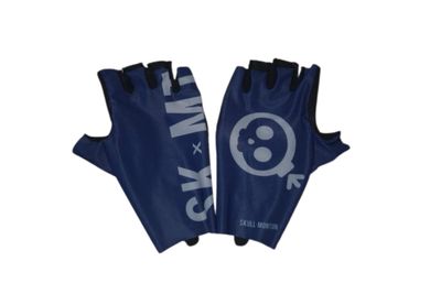 SKULL Short Gloves Navy