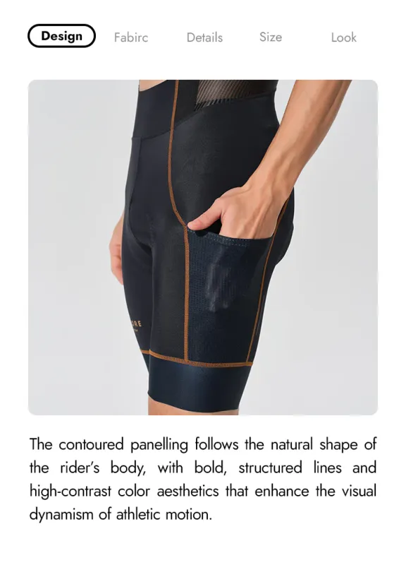 VALORE VERSA Bib-shorts black/navy Men