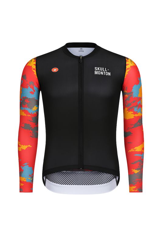 SKULL  Summer Long Sleeve Camo Jersey Men